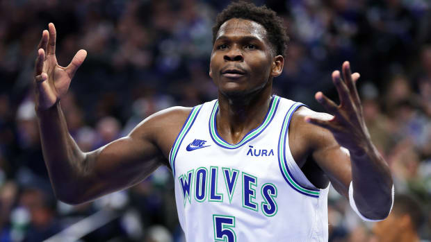 Edwards during the Timberwolves’ game against the Nets on Feb. 24, 2024.